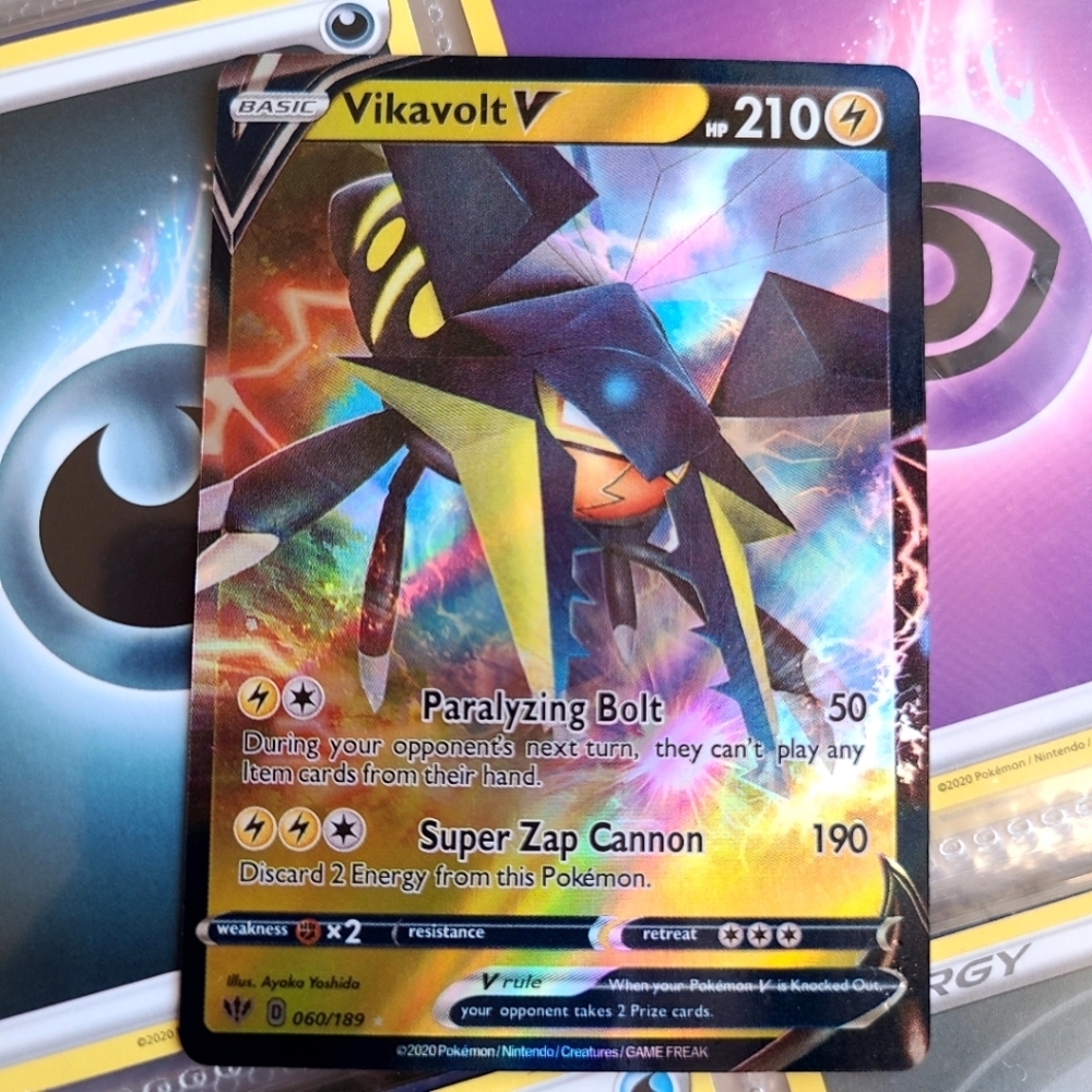 Vikavolt V 060/189 Ultra Rare Darkness Ablaze Pokemon​